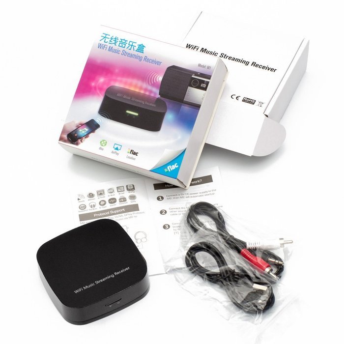 Kingzer Soundmate M1 Wireless Wifi Audio Streaming Receiver DLNA Airplay Sharing Music for iOS/Android N6
