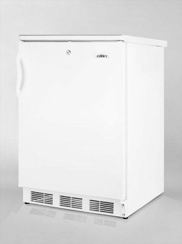 Summit CT66L Freestanding Refrigerator-freezer with Lock, Summit's "Dual Evaporator" Cooling and Cycle Defrost N2