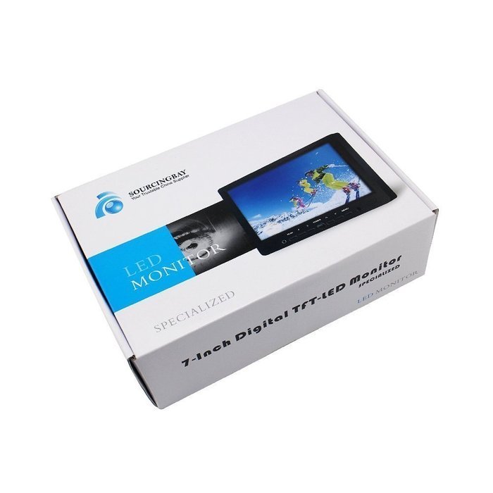 Sourcingbay MOT-YT07P 7-Inch Digital TFT-LED Color Receiver Car/PC Monitor HDMI/VGA/AV Input... N5