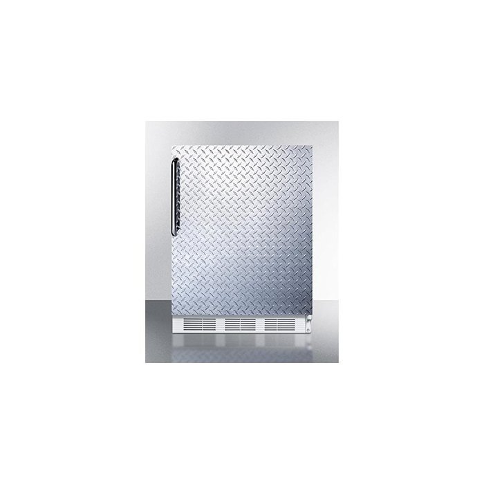 Summit CT66JBIDPL 5.1 Cu. Ft. Stainless Steel Textured Undercounter Built-In Compact Refrigerator