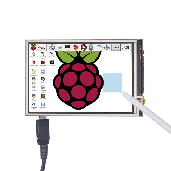SunFounder 3.5" 480*320 Touch Screen TFT LCD Display Monitor for Raspberry Pi 3, 2 model B... N2