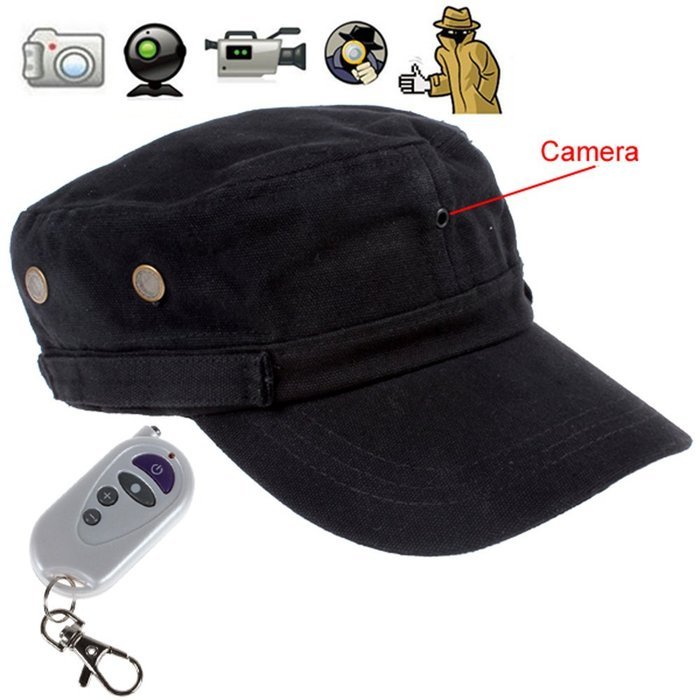 Gupeixiaozhu - 720p Hat Hidden Camera Cap DVR Camcorder with Mp3 Function Remote Control N6