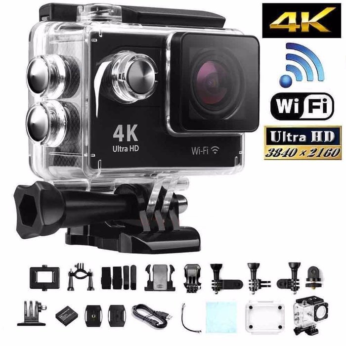 Utral HD 4K WiFi Action Sports LCD Camera Wireless Waterproof Sports Camera 1080P 2Inch LCD Screen N5