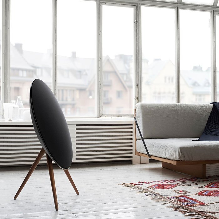 B&O PLAY by Bang & Olufsen Beoplay A9 Music System Multiroom Wireless Home Speaker (White & Maple) N4