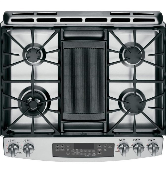 GE PGS920SEFSS Profile 30" Stainless Steel Gas Slide-In Sealed Burner Range - Convection N7