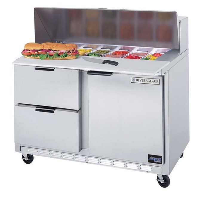 Beverage-Air Food Prep Sandwich Prep Tables 48 Sped48-08C-4
