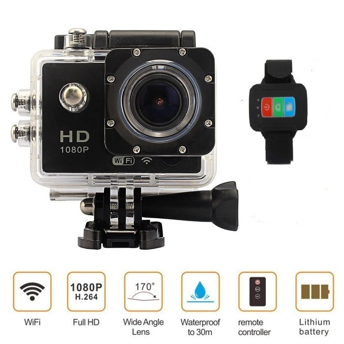 Legazone&reg; Action Camera Diving 30M 2" LCD 12MP 1080P Full HD 170&deg;Wide Angle Lens Waterproof Camera Underwater... N2