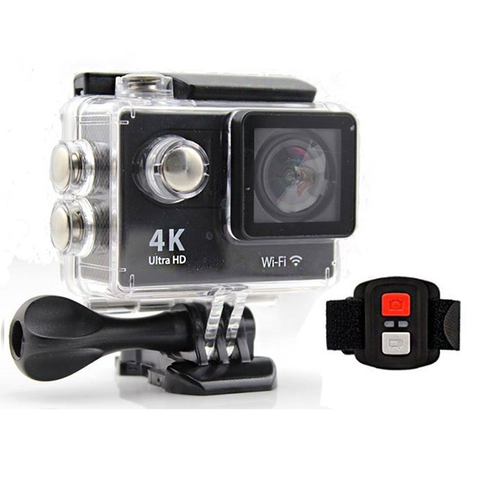 Shadow H9R 4K Wifi Action Camera, 2 Inch Waterproof Sports Action Camera DV Camcorder with 170 Degree Wide Angle... N3