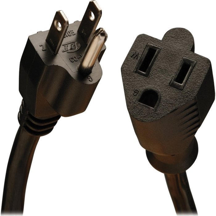 Tripp Lite P024-003 3FT HEAVY DUTY POWER EXT CORD 14AWG 15A 120V 5-15R TO 5-15P