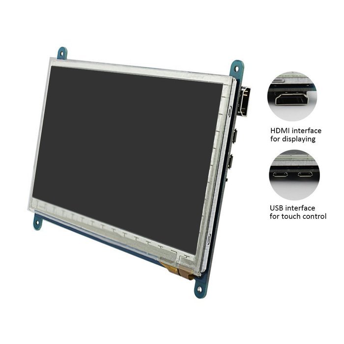 Elecrow HDMI Display 7 Inch 800X480 LCD with Touch Screen Monitor for Raspberry Pi B+/2B Raspberry... N5