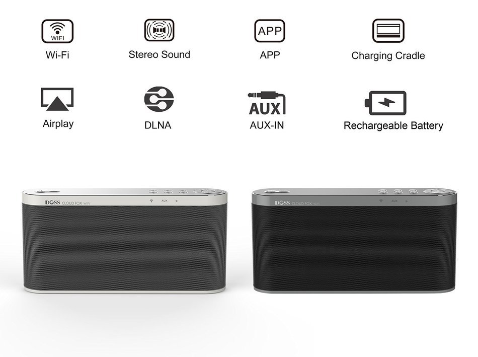 DOSS Wireless Wi-Fi music Speakers system,Online Streaming music smart speakers system,6 Customized Preset Buttons... N6