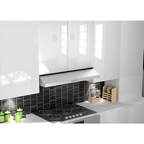 30" 280 CFM Under Wall Mounted Cabinet Range Hood N4