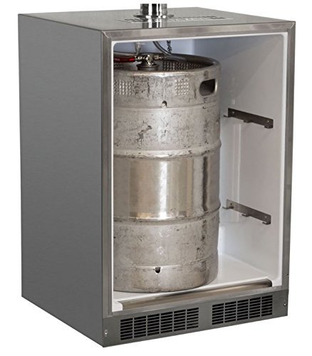 Marvel MO24BTSMRS Outdoor Mobile Beer Dispenser, Twin Tap, Solid Door, Right Hinge, 24", Stainless Steel N3