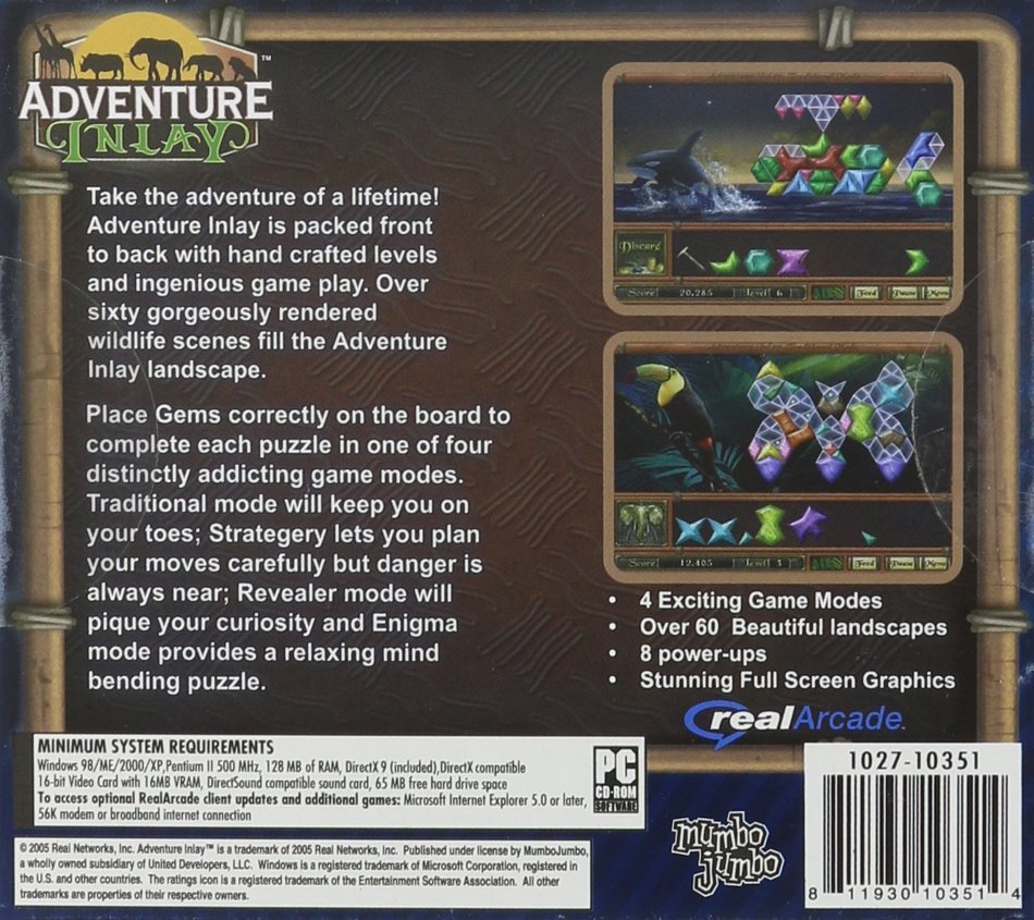 Real Arcade Adventure Inlay - PC N3
