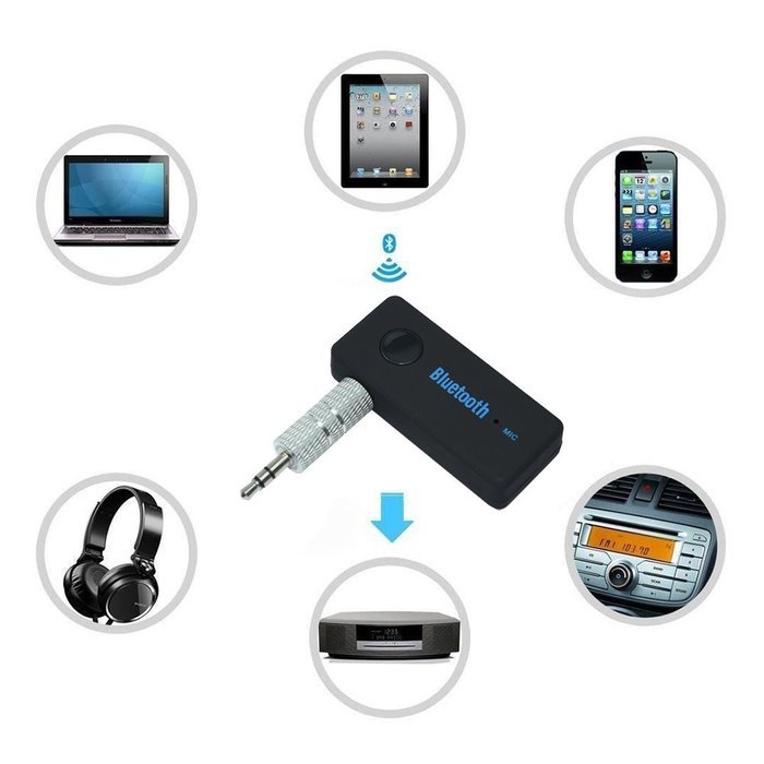 MPTECK Bluetooth 4.1 Receiver Wireless Car Receiver Adapter with 3.5mm AUX for Home Audio Music Streaming Sound... N4