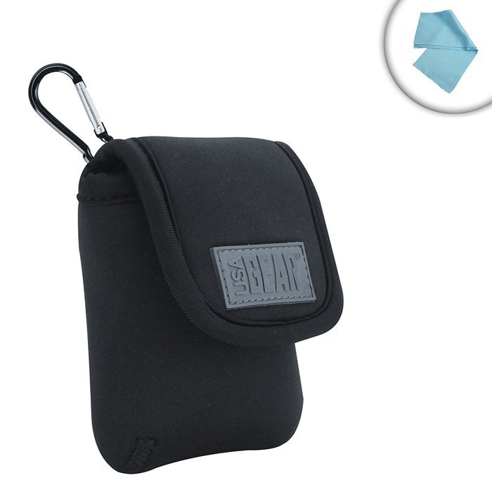 USA GEAR Action Camera Protective Carrying Pouch w/ Quick Release Carabiner , Belt Loop & Scratch-Resitant Interior... N5