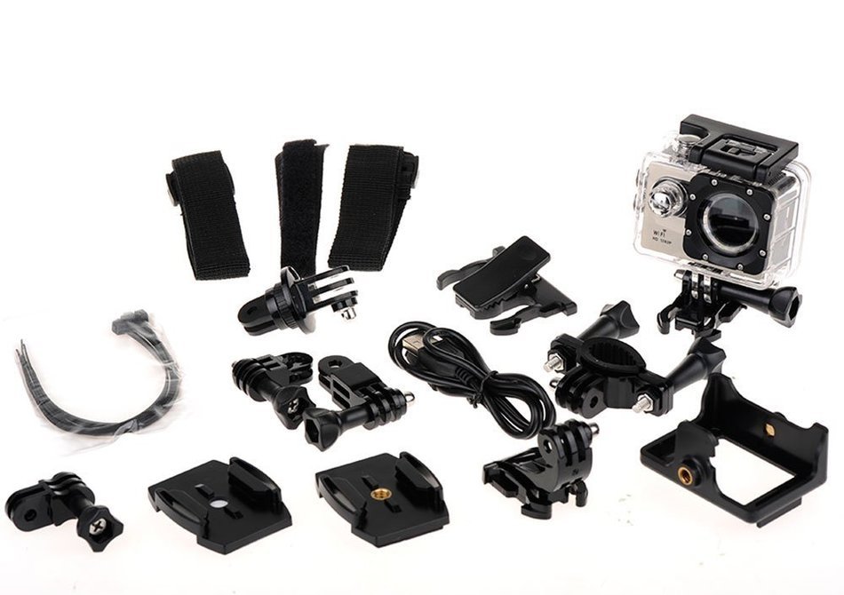 Waterproof Sports DV Camcorder Shadow WS007 Mini Full HD 4k 1080p Action Camera with Accessories Kit N6