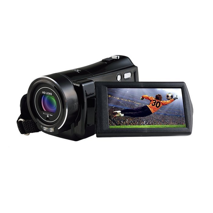 Ordro 1/3.2" CMOS Max 24.0MP Digital Video Camcorder/Camera HD 1080P with 3 inch LCD Screen - Black N3