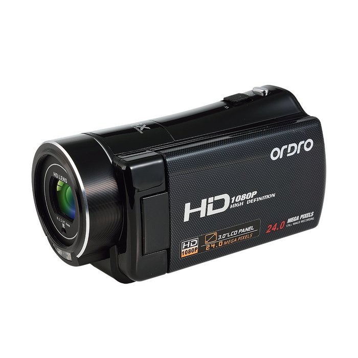 Ordro 1/3.2" CMOS Max 24.0MP Digital Video Camcorder/Camera HD 1080P with 3 inch LCD Screen - Black N4