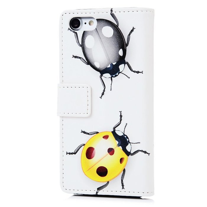 iPhone 7 Case (4.7 inch) - Wallet Folio Flip Premuim PU Leather Case Colorful Print Design with Stand Magnetic... N86