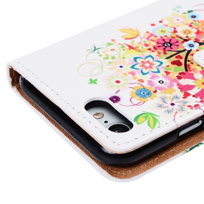 iPhone 7 Case (4.7 inch) - Wallet Folio Flip Premuim PU Leather Case Colorful Print Design with Stand Magnetic... N88