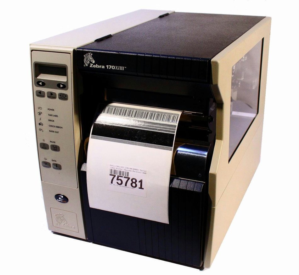 Zebra 170Xi-III (170-104-00603) Thermal Label Printer (Rewinder/Parallel/Serial) 300DPI N3
