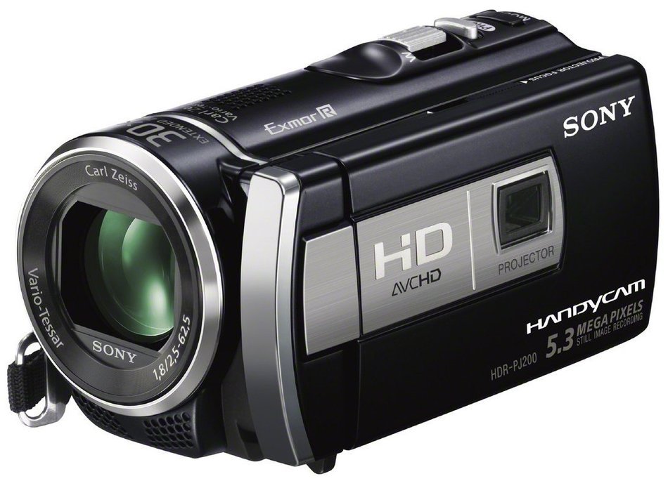 Sony HDR-PJ200E Full HD PAL Camcorder, 1920x1080 / 60i Recording, 5.3 Megapixel, 25x Optical Zoom, 2.7" Touch... N8