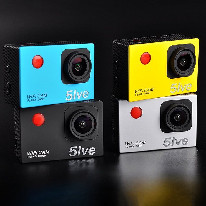 5IVE Waterproof Wifi Action Camera DV 12MP 1080P HD DVR Camcorder + Mounting Accessories & Remote Control (Black) N7