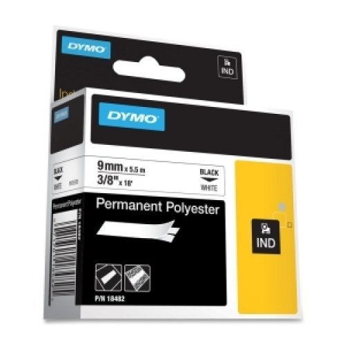 SANFORD RhinoPRO 5000 Permanent Wire and Cable Label Tape - 0.37" Width x 18 ft Length - 1...
