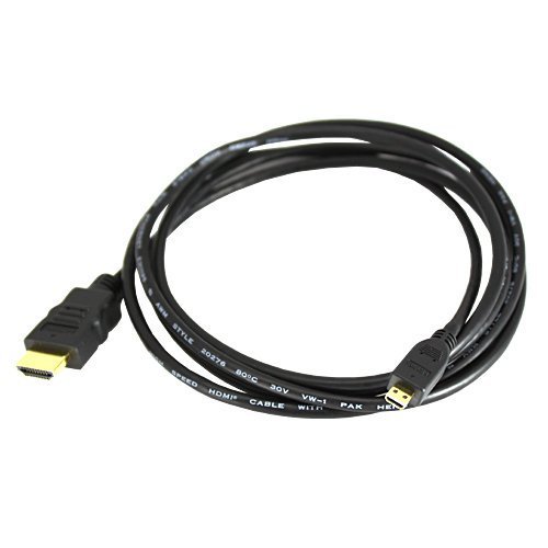 15 ft Premium GOLD Plated Micro HDMI to HDMI Cable for HTC EVO 4G, Motorola Droid X and other portable devices...
