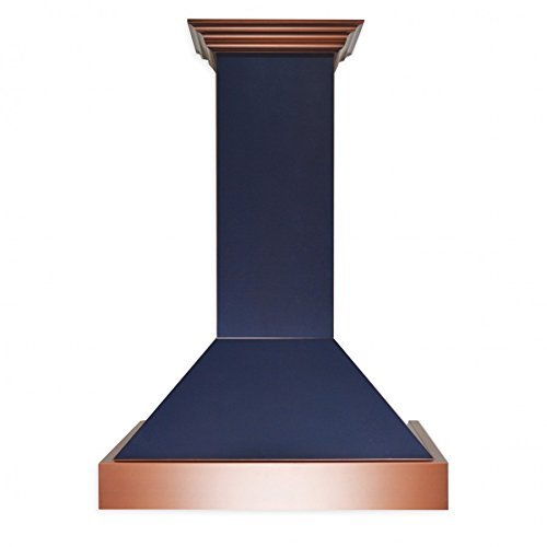 30" 900 CFM Wall Mounted Range Hood Finish: Black & Copper