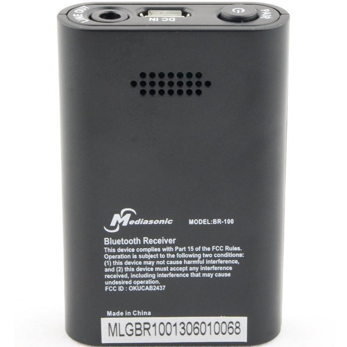 Mediasonic BR-100 Bluetooth Audio Receiver V3.0 EDR with A2DP Technology with 3.5mm Stereo Output for Home Theater... N2