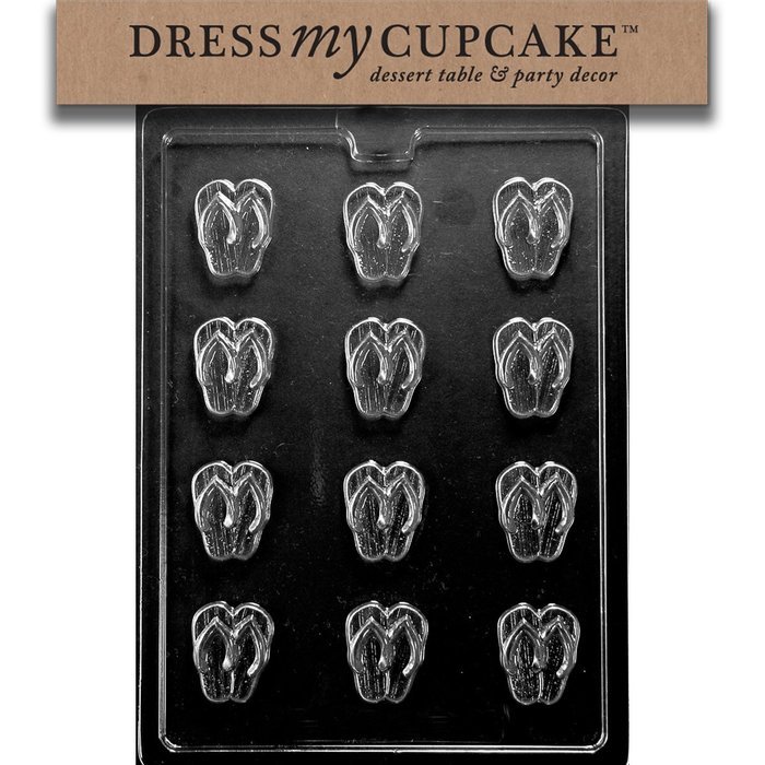 Dress My Cupcake Chocolate Candy Mold, Flip Flops