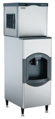 Scotsman C0522SA-1_HD22B-1H 475 lb 22" Air-Cooled Small Cube Ice Machine w/ HD22B-1H Hotel Dispenser