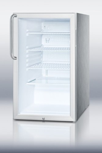 Summit SCR450L7CSSADA 20" Commercially Approved & ADA Compliant Compact Refrigerator with 4.1 Auto Defrost Interior...