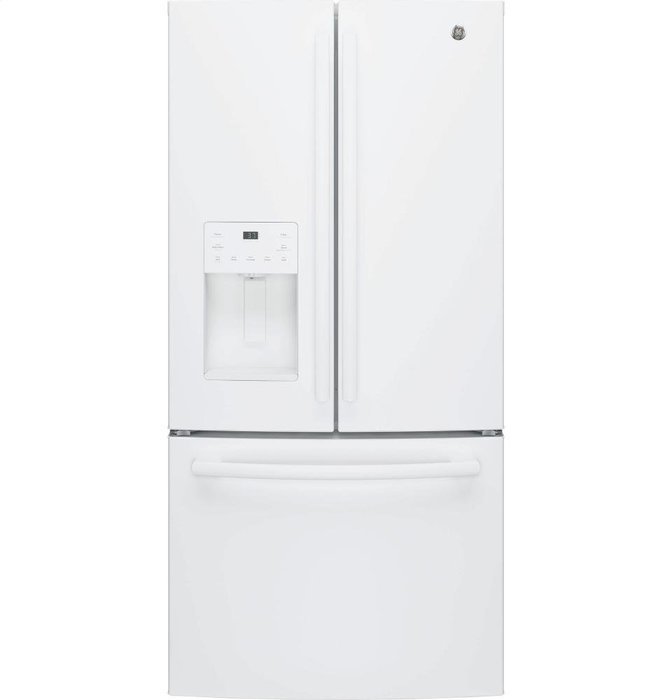 GE GFE24JGKWW 33" Energy Star Qualified French-Door Refrigerator with 23.8 Cu. Ft. Capacity, in White N5