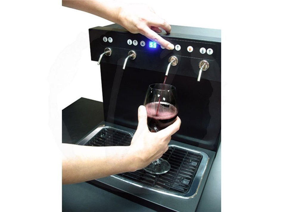 Vinotemp VNTVT-WINEKEG01 4-Tap Wine Keg Dispenser N3
