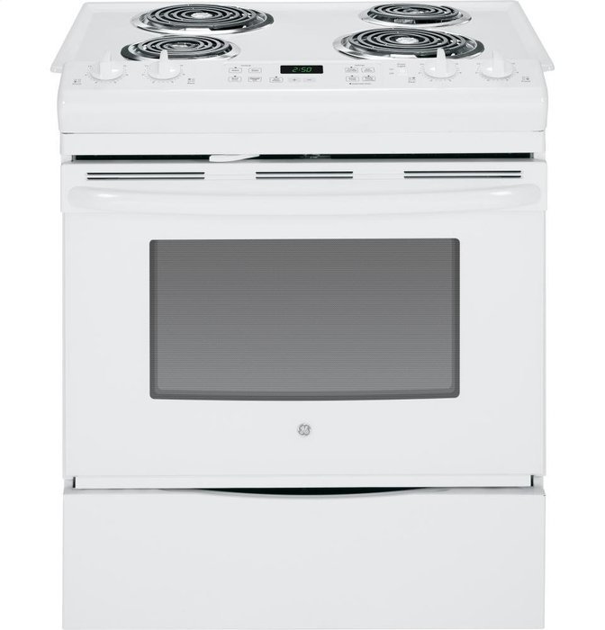 Ge RANGES, OVENS & COOKTOPS 2496182 30" 4.4 Cu.Ft Slide-In Front Control Electric Range N4