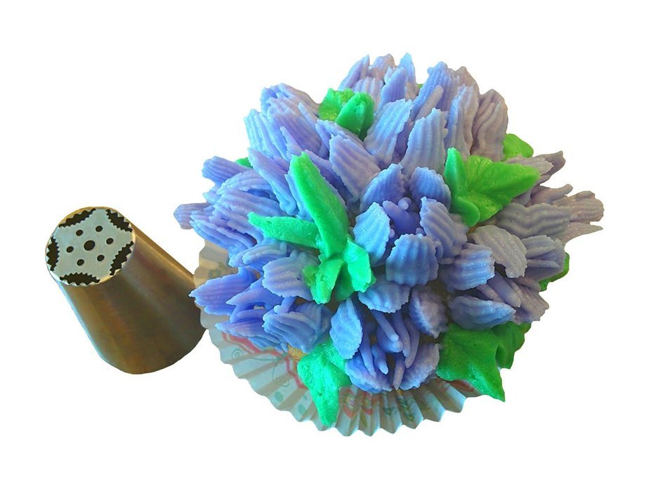 Russian Piping Tips - 15 Piece Set of Large Stainless Steel Cake Decorating Tips To Create Stunning Professional... N6