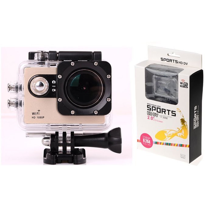 Waterproof Sports DV Camcorder Shadow WS007 Mini Full HD 4k 1080p Action Camera with Accessories Kit N7
