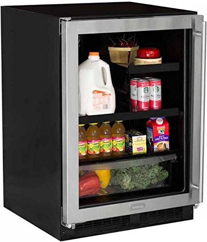 Marvel ML24BRF3LP Beverage Refrigerator with MaxStore Crisper, 24", Black