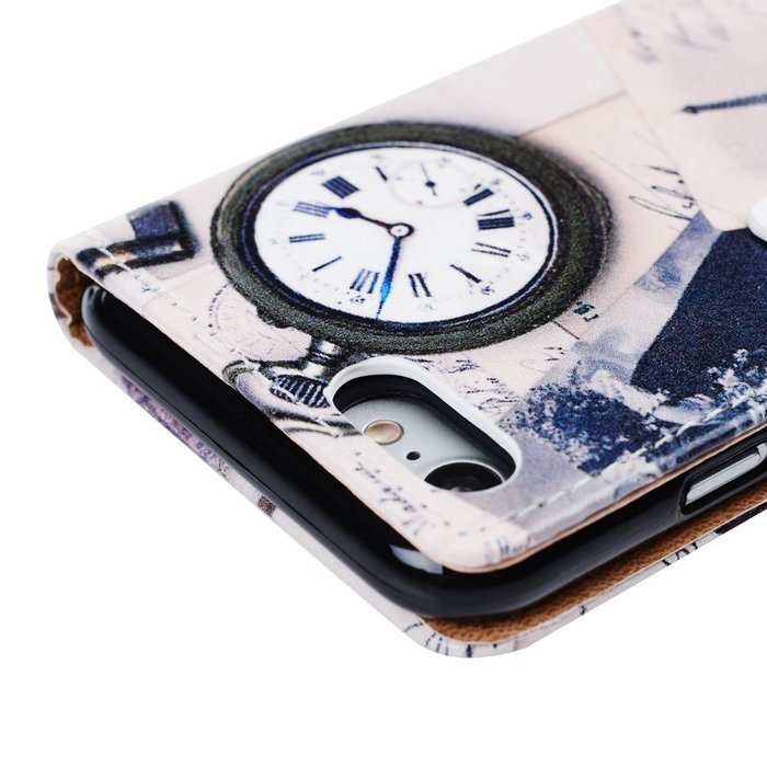 iPhone 7 Case (4.7 inch) - Wallet Folio Flip Premuim PU Leather Case Colorful Print Design with Stand Magnetic... N91