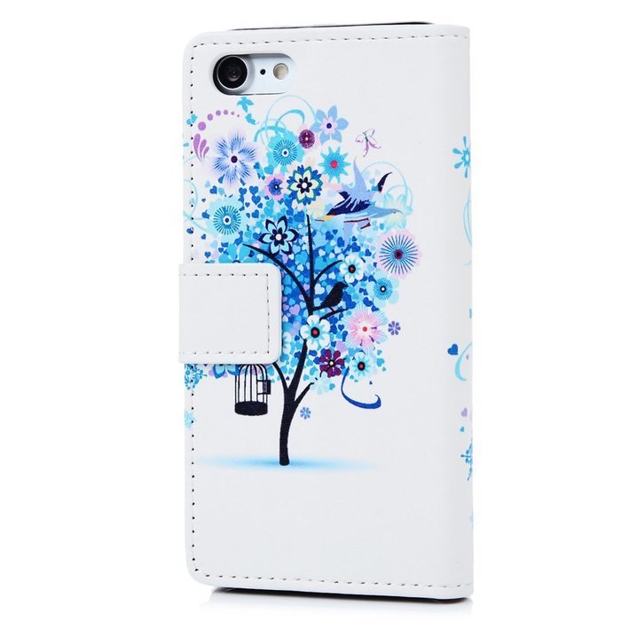 iPhone 7 Case (4.7 inch) - Wallet Folio Flip Premuim PU Leather Case Colorful Print Design with Stand Magnetic... N94