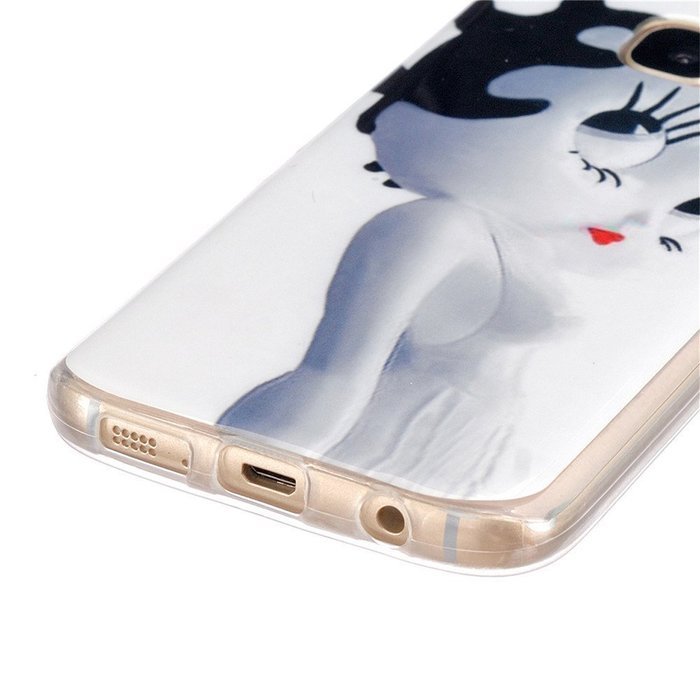 Galaxy S7 Edge Case, Firefish [Fashion Style] [Anti-slip] Ultra Slim Exact Fit Lightweight Flexible TPU Soft Back... N48