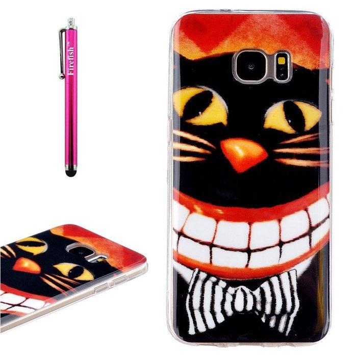 Galaxy S7 Edge Case, Firefish [Fashion Style] [Anti-slip] Ultra Slim Exact Fit Lightweight Flexible TPU Soft Back... N49
