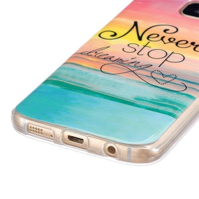 Galaxy S7 Edge Case, Firefish [Fashion Style] [Anti-slip] Ultra Slim Exact Fit Lightweight Flexible TPU Soft Back... N60