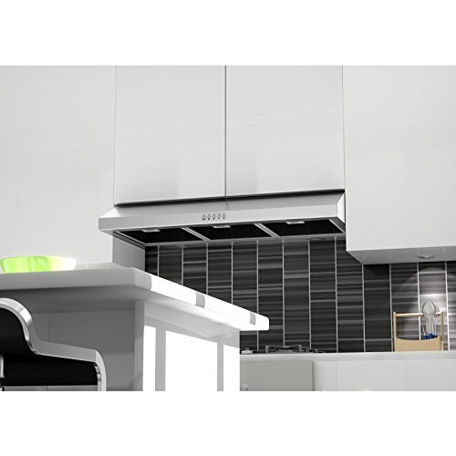 30" 280 CFM Under Wall Mounted Cabinet Range Hood N8