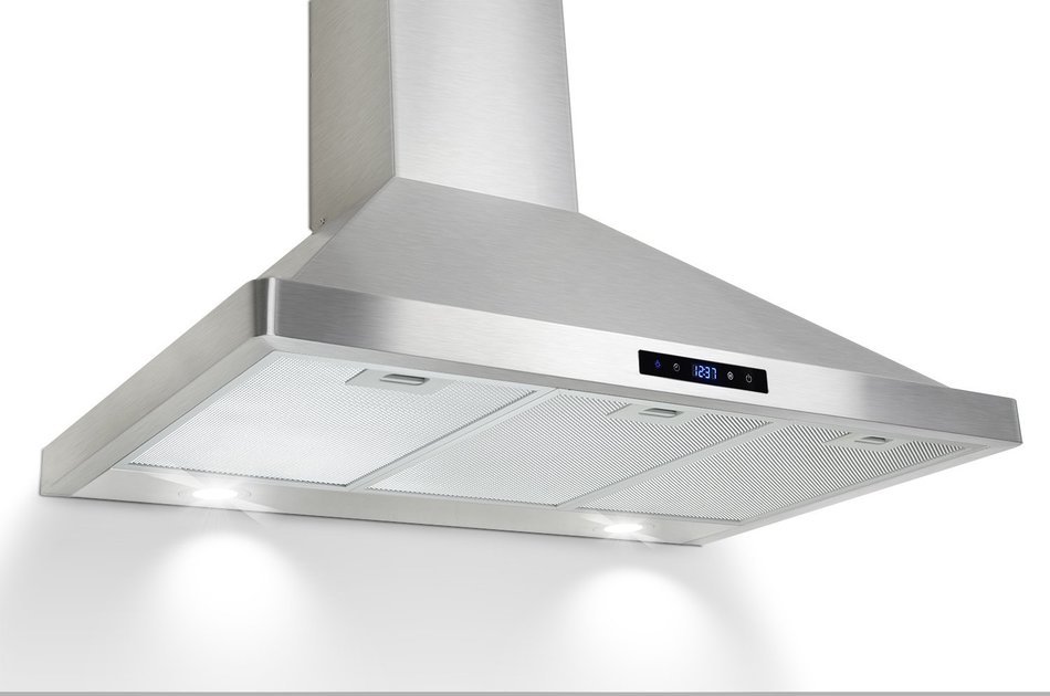 AKDY 36" Wall Mount Stainless Steel Touch Control Panel Cooking Fan Kitchen Vent Range Hood N5