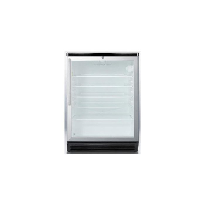 Summit SCR600BLBIHVADA 24" Stainless Steel Undercounter Built-In Beverage Center - Right Hinge N2