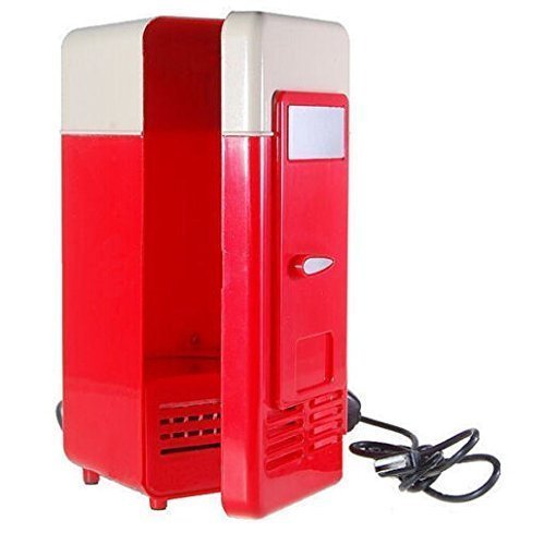 FreshGadgetz USB Desktop Mini Refrigerator Beverage Cooler Warmer Fridge N6